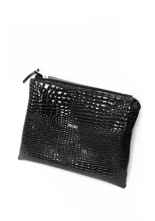 CROC CLUTCH BAG
