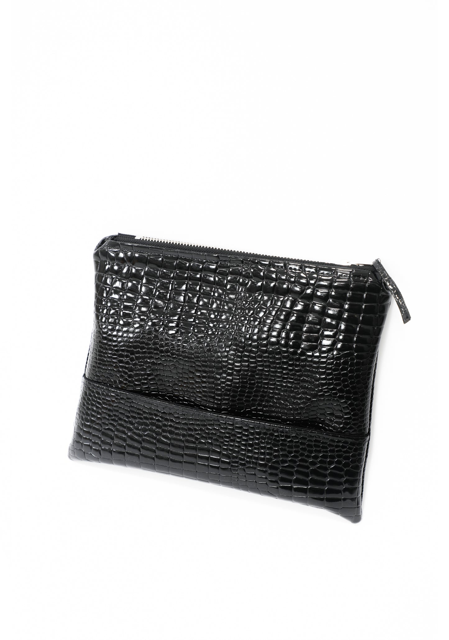CROC CLUTCH BAG