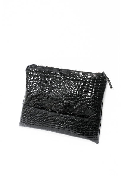 CROC CLUTCH BAG